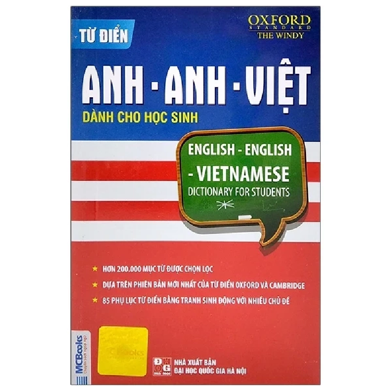 Oxford Standard - Từ Điển Anh - Anh - Việt - Dành Cho Học Sinh (200.000 Từ) - The Windy 286466