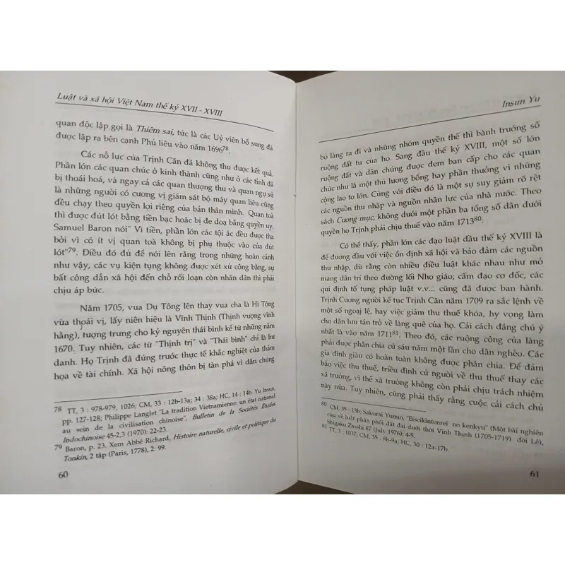 LUẬT VÀ XÃ HỘI VIỆT NAM THẾ KỶ XVII - XVIII - INSUN YU 720475