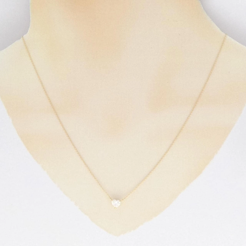 K18YG Dây chuyền kim cương 0.578CT I SI1 hình trái tim - Hàng hiệu Authentic 874882