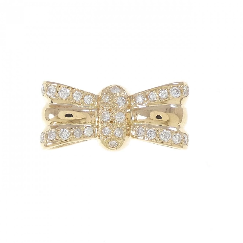 Nhẫn kim cương hình ruy băng K18YG 0.262CT - Hàng hiệu Chính hãng 855364