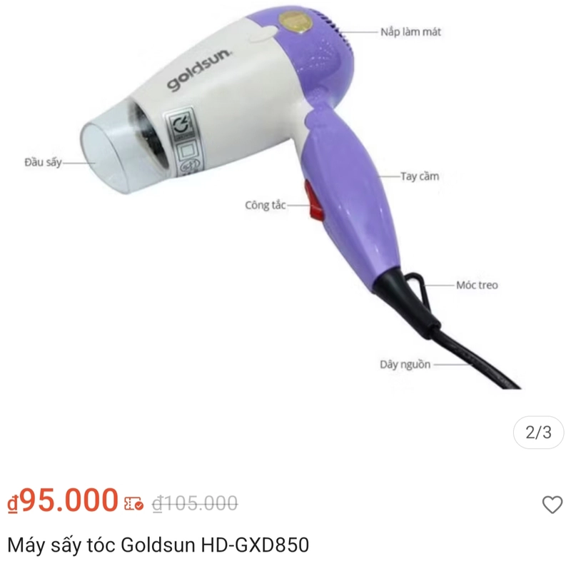 Máy Sấy Tóc Goldsun 472826