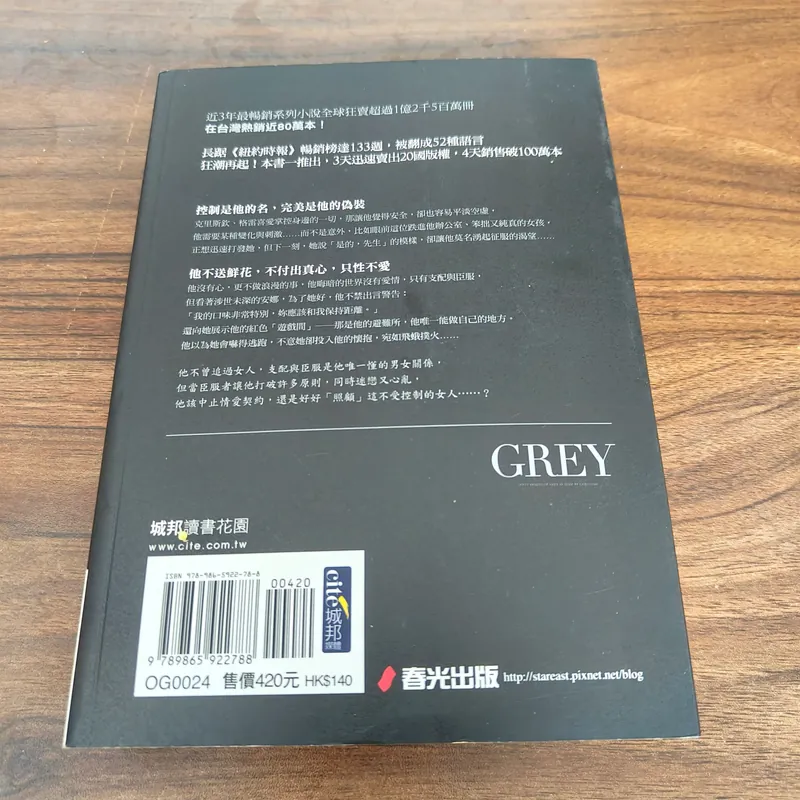 Grey - E.L.James - sách tiếng trung 697466