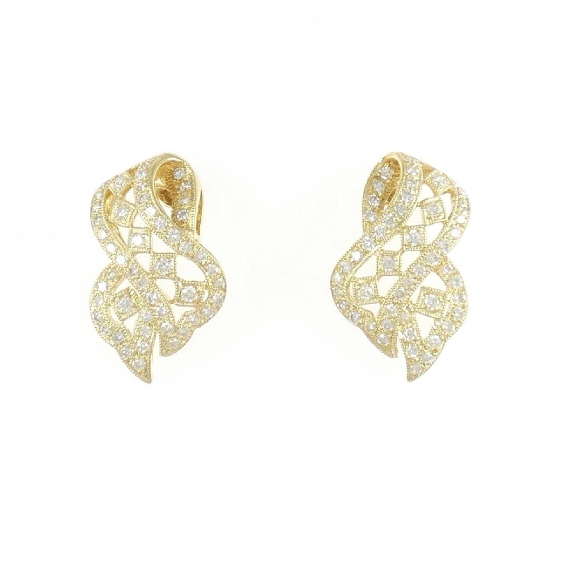 K18YG Bông tai kim cương 1.10CT - Hàng hiệu Chính hãng 867369