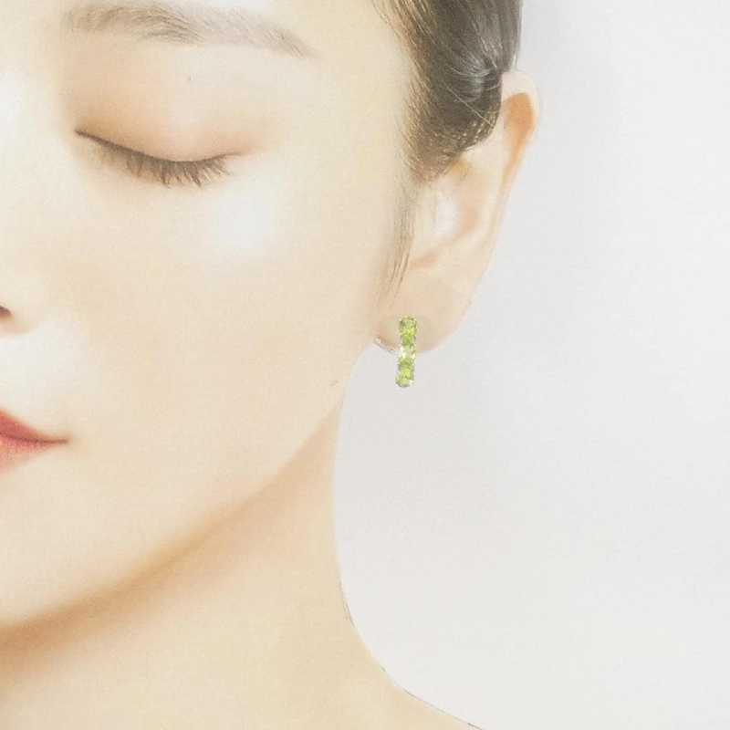 K18WG Peridot Bông tai - Hàng hiệu Chính hãng 867971