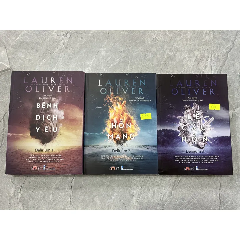 COMBO 3 TẬP DELIRIUM - LỘC DIỆU LINH, QUÁCH CẨM PHƯƠNG 990913
