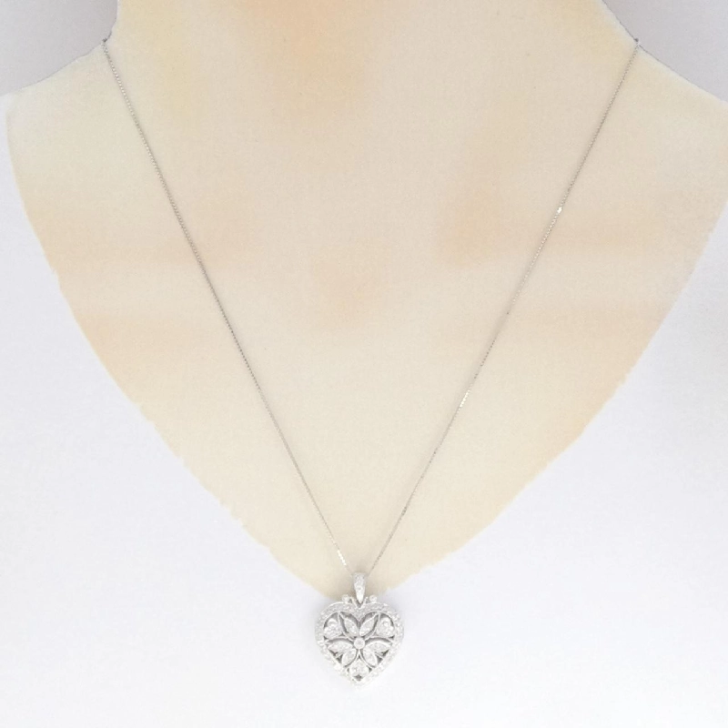 Dây chuyền kim cương 750WG/K18WG 0.35CT - Hàng hiệu Authentic 861517