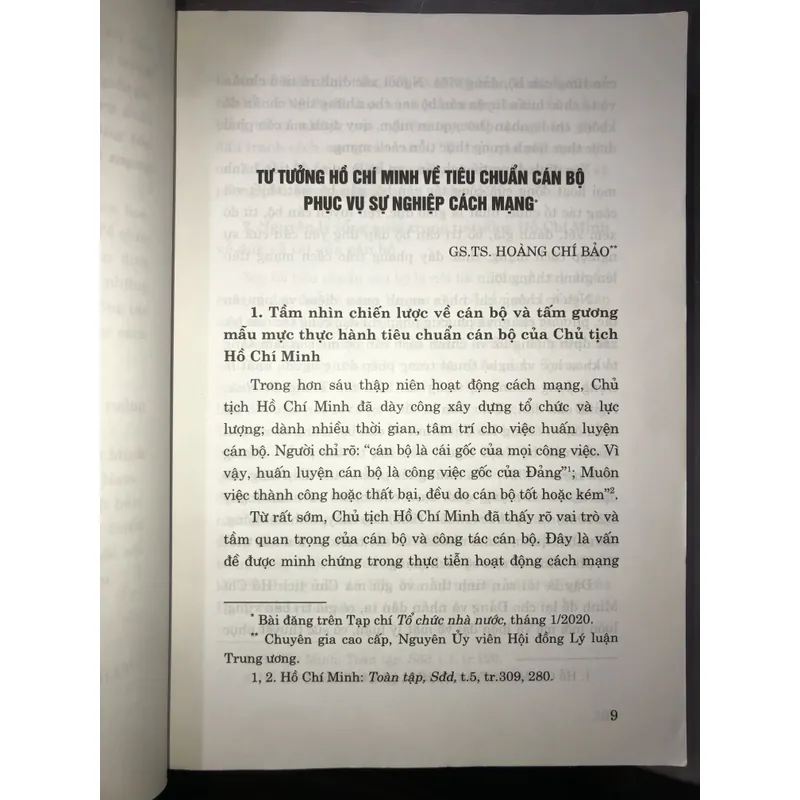 Tư tưởng Hồ Chí Minh về cán bộ, công tác cán bộ và sự kết thừa….cách mạng Việt Nam  606947