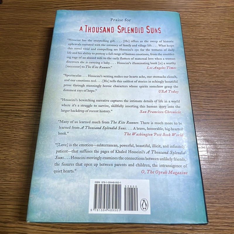 A thousand splendid suns Khaled Hosseini hard cover 377849
