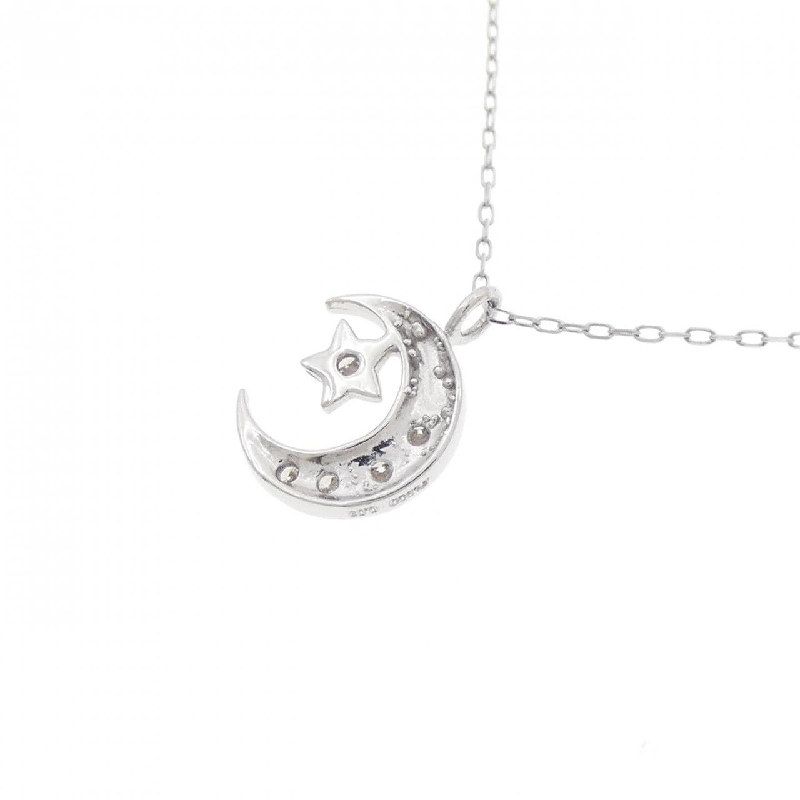 Dây chuyền kim cương PT900 hình mặt trăng và ngôi sao 0.08CT - Hàng hiệu chính hãng 867184