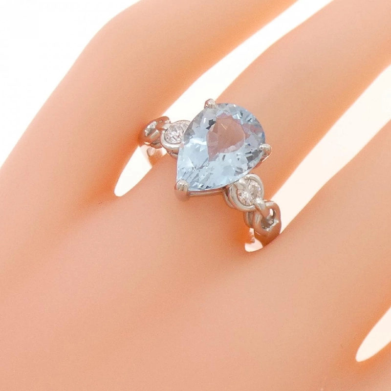 Nhẫn Aquamarine PT900 3.26CT 665963