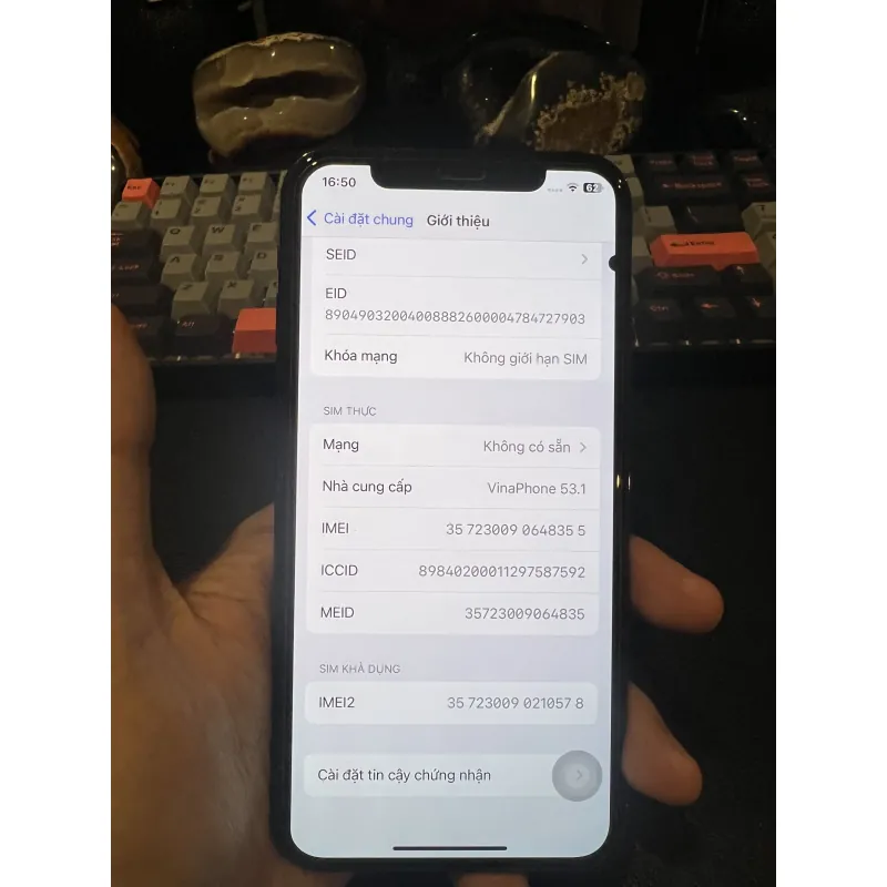 Iphone xs 256gb đen quốc tế 907695