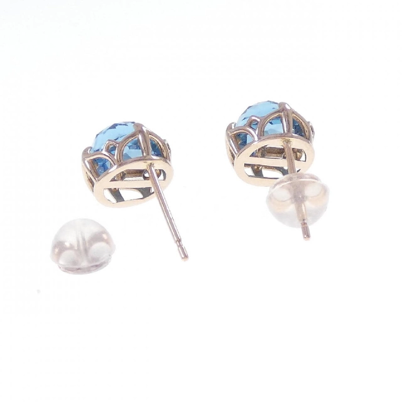 K10PG Blue Topaz Bông tai - Hàng hiệu Chính hãng 865109