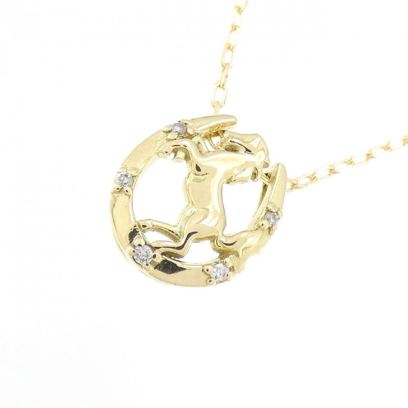 K18YG Dây chuyền kim cương 0.02CT - Hàng hiệu Chính hãng 866611