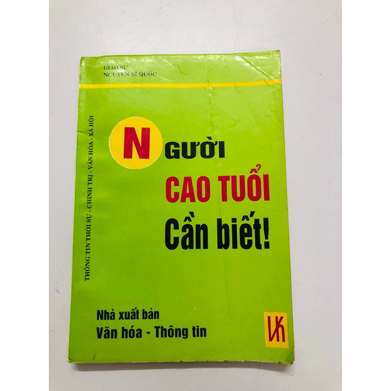 NGƯỜI CAO TUỔI CẦN BIẾT  - 192 trang, nxb: 1999 361526