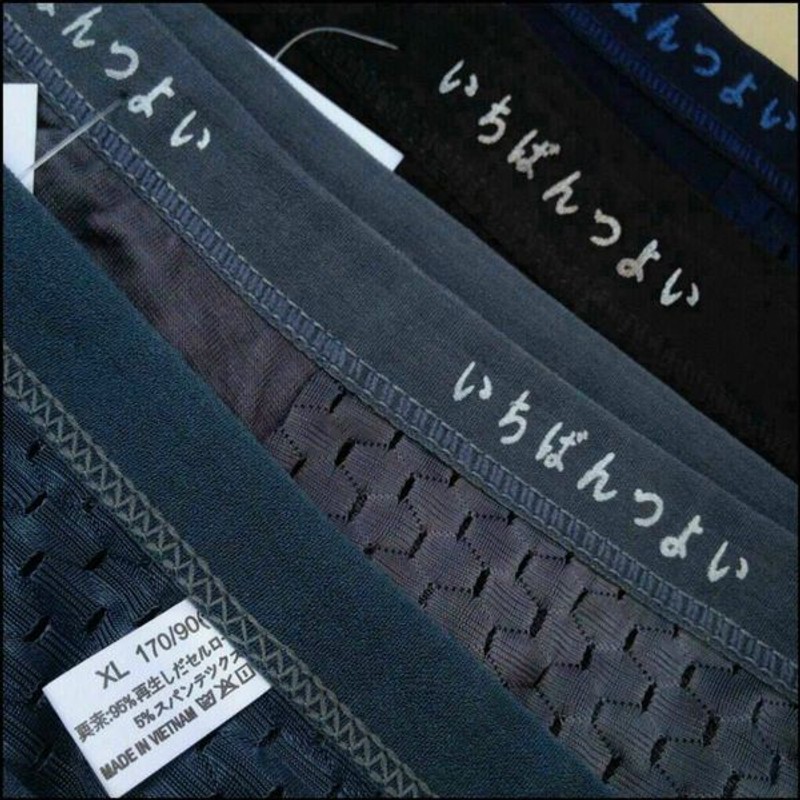 Quần sịp nam đùi lưới cotton thông hơi, đai lưng nhỏ, hàng loại 1, Việt Nam làm xuất Nhật 174992