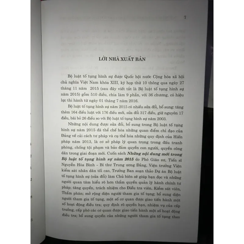 Những nội dung mới trong Bộ luật Tố tụng Hình sự năm 2015 704972