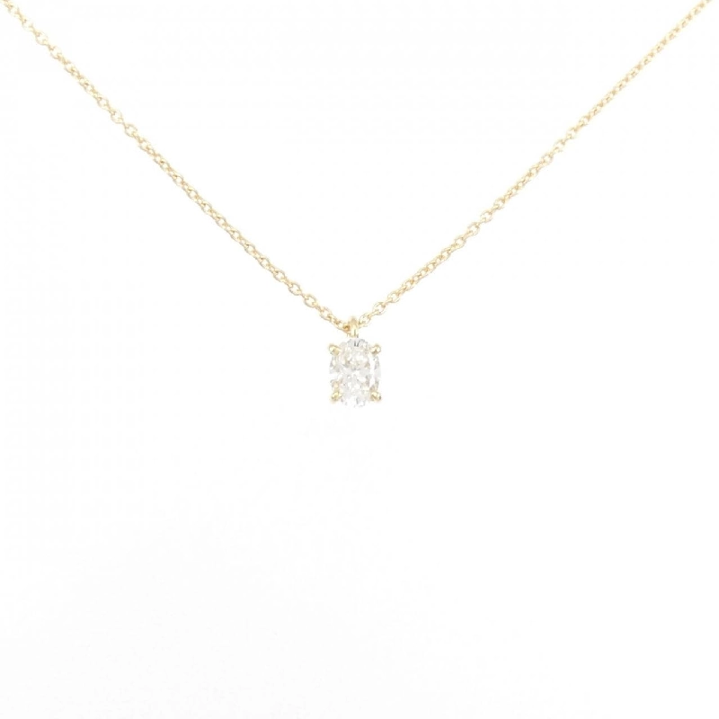 Dây chuyền kim cương K18YG 0.304CT G VS2 cắt oval - Hàng hiệu chính hãng 880175