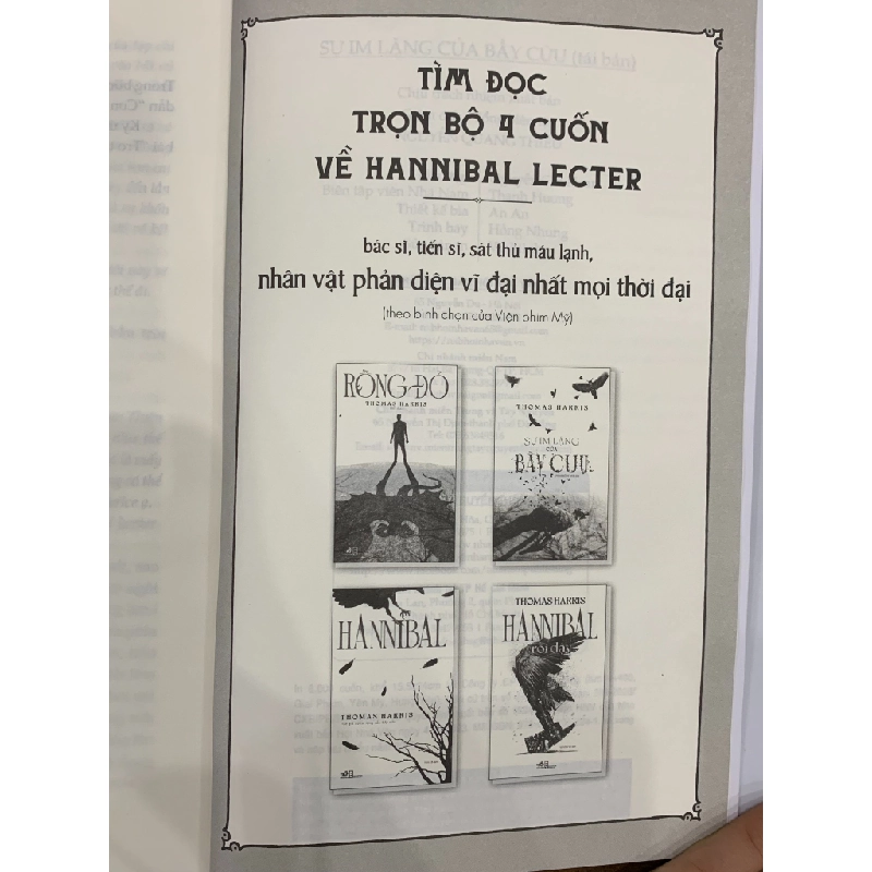 Sự Im Lặng Của Bầy Cừu - Thomas Harris 543189
