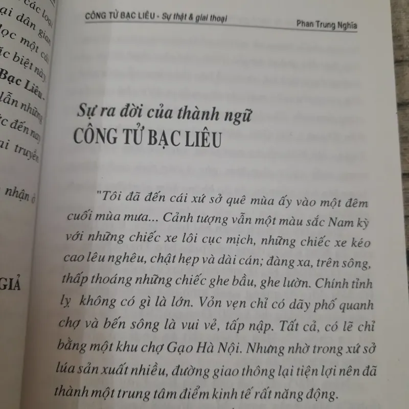 Công tử Bạc Liêu- Sự thật và giai thoại. Soạn giả Phan Trung Nghĩa 697391