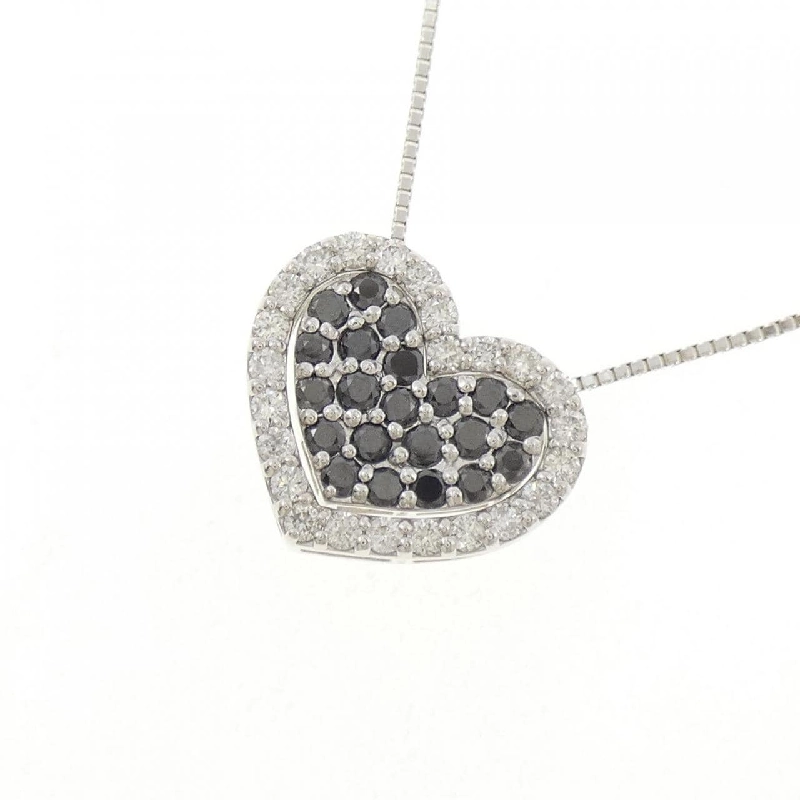 K18WG 2WAY Mặt Dây Chuyền Hình Trái Tim Đính Kim Cương 0.53CT - Hàng hiệu Chính Hãng 857358