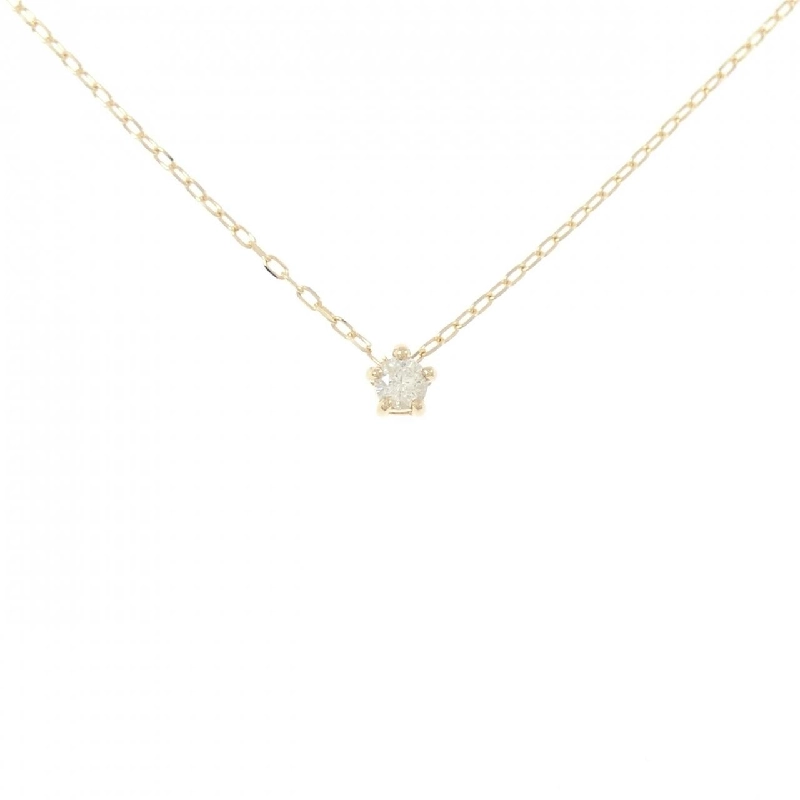 K18YG Solitaire Dây chuyền kim cương 0.11CT - Hàng hiệu Chính hãng 860536