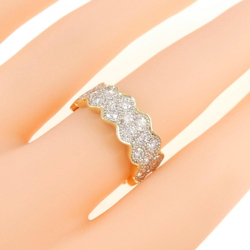 Nhẫn kim cương K18YG/PT900 1.25CT 670309