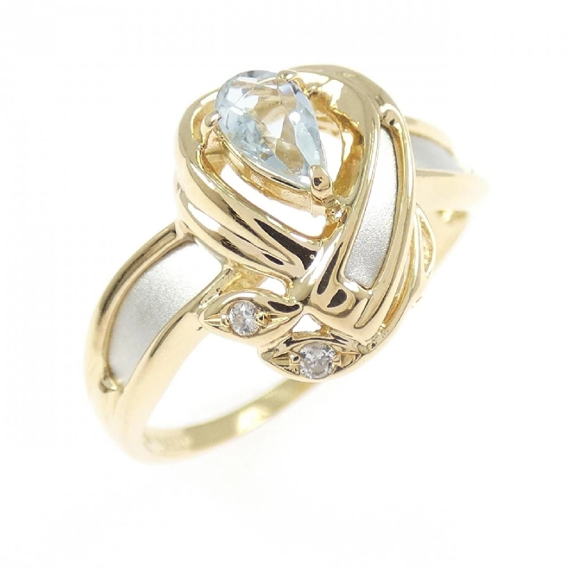 Nhẫn Aquamarine K18YG/PT900 0.21CT - Hàng hiệu Chính hãng 849213