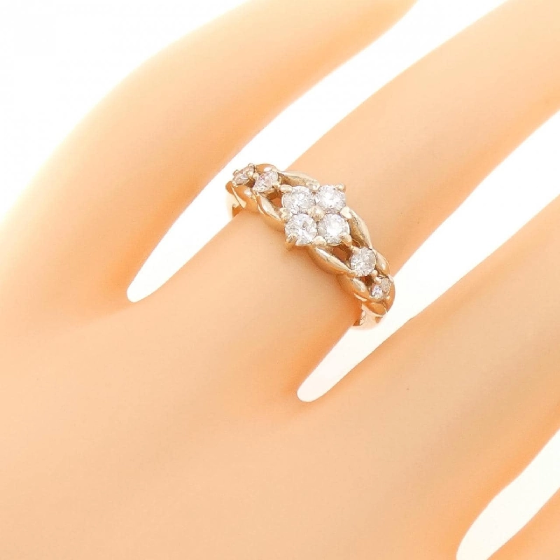 Nhẫn kim cương K18PG hoa 0.50CT 673371