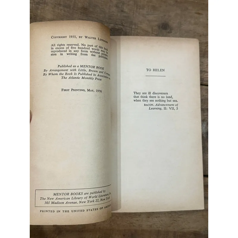 The Public Philosophy - Walter Lippman (Sách Triết Học Chính Trị, Hiếm) 736357