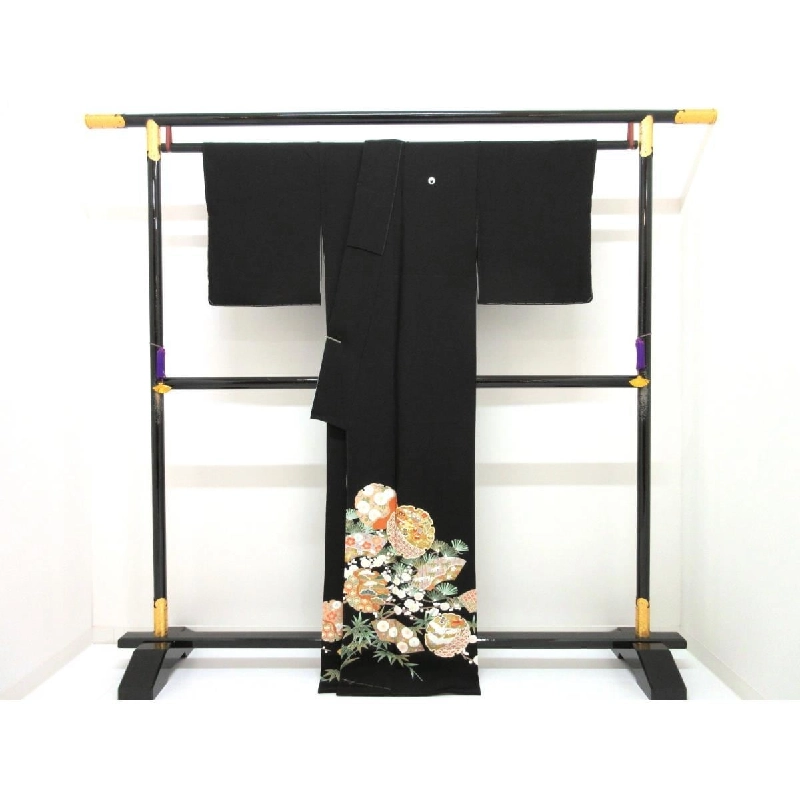 Áo kimono lưu tước với họa tiết vàng và thêu - Hàng hiệu Authentic 877891