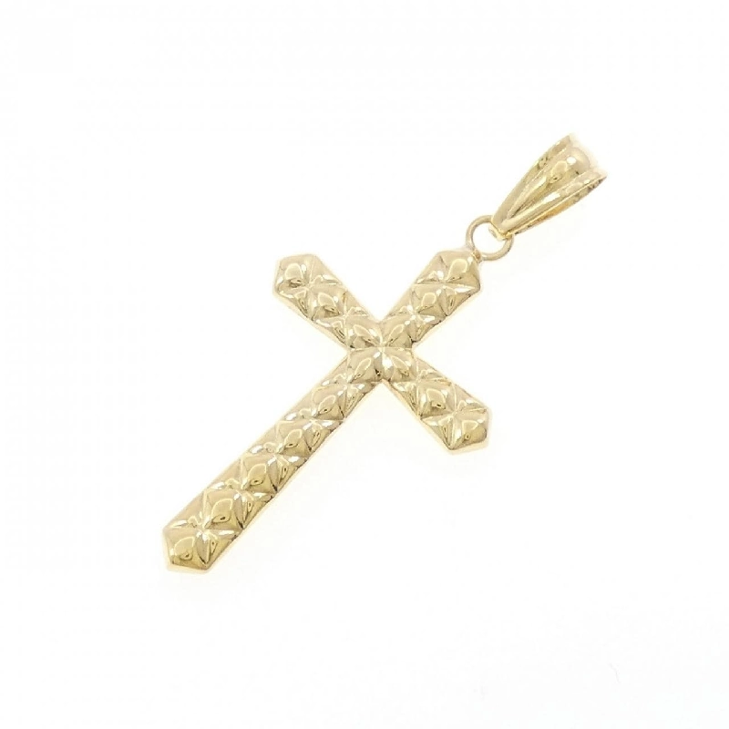 K18YG Mặt dây chuyền hình chữ thập - Hàng hiệu Chính hãng 862314