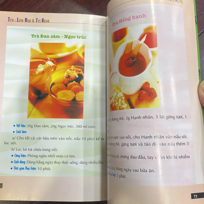 TRÀ LÀM ĐẸP VÀ TRỊ BỆNH - sách sức khoẻ dinh dưỡng - CHỦ BIÊN VÂN VŨ  1038195