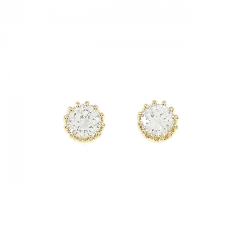 K18YG/ST Bông tai kim cương 0.203CT 0.204CT F VS1 VG-GOOD - Hàng hiệu Chính hãng 874110