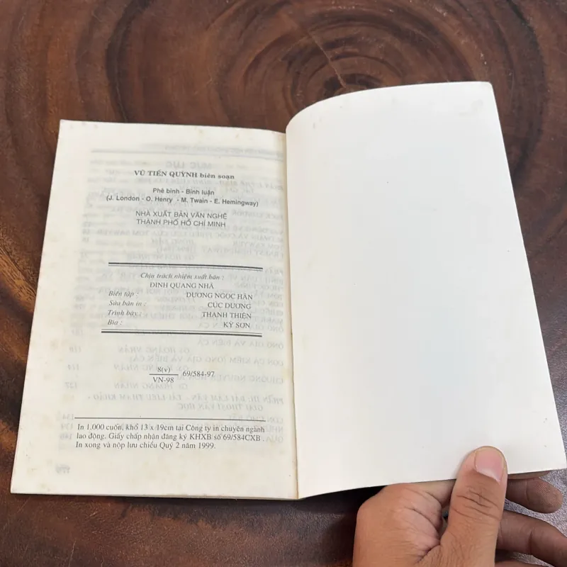 II Phê Bình, Bình Luận Văn Học: JACK LONDON, O. HENRY, MARK TWAIN, HEMINGWAY - 1999 1010382