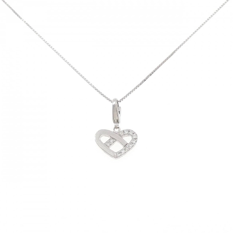 K10WG Dây chuyền kim cương hình trái tim 0.07CT - Hàng hiệu Chính hãng 857493