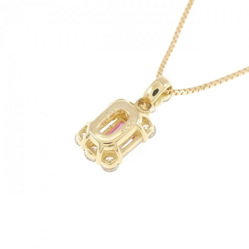 Dây chuyền ruby K18YG 0.12CT - Hàng hiệu chính hãng 868529