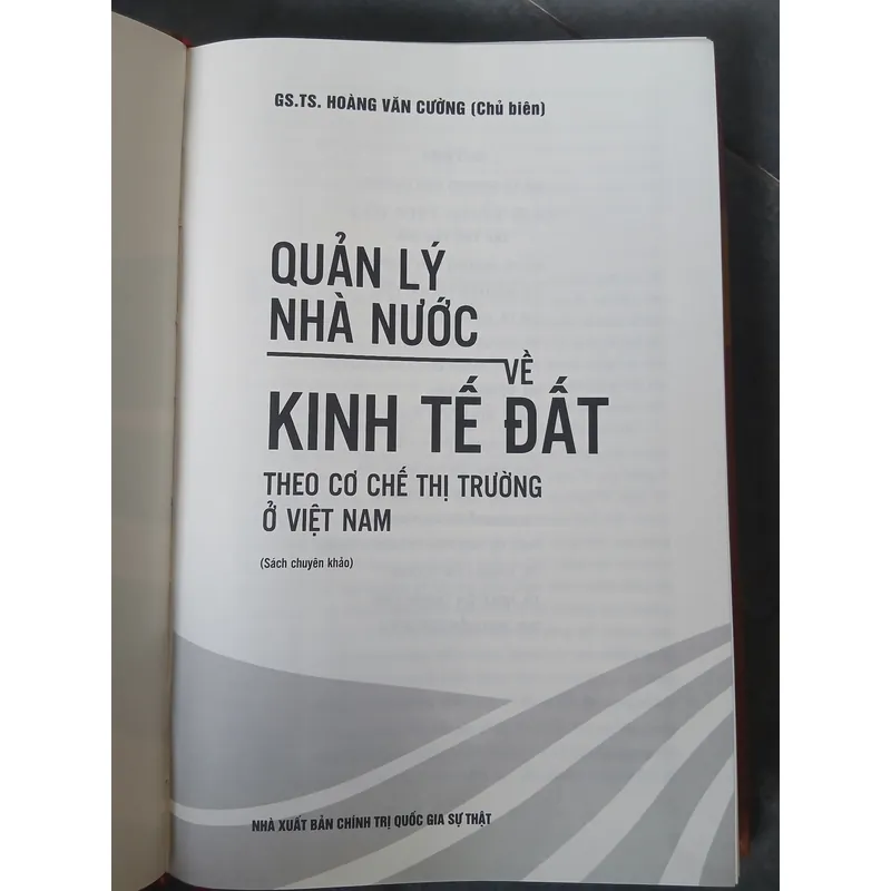 QUẢN LÝ NHÀ NƯỚC VỀ KINH TẾ ĐẤT THEO CƠ CHẾ THỊ TRƯỜNG Ở VIỆT NAM 1062384