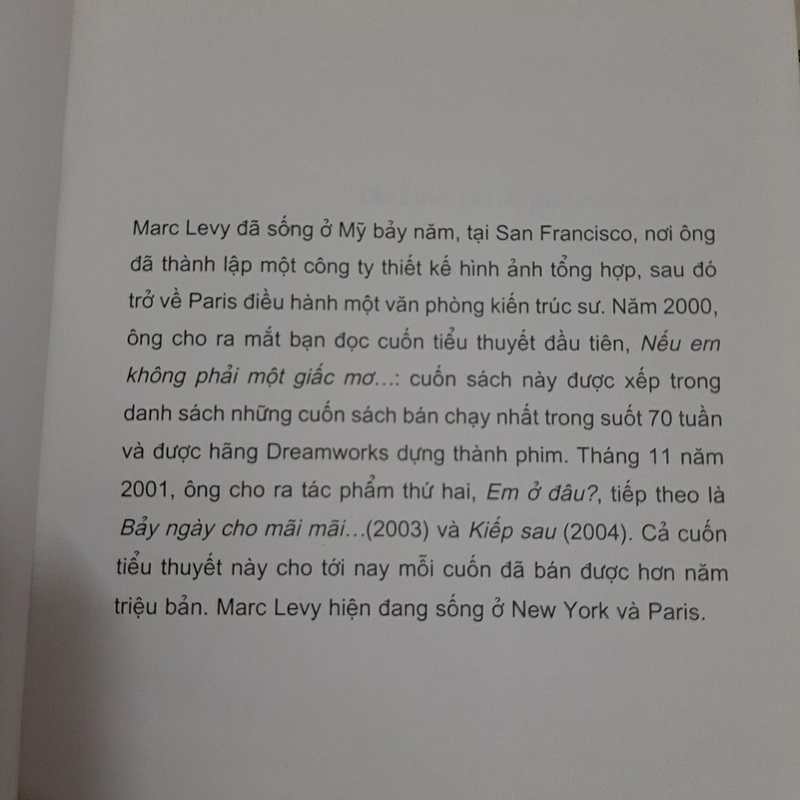 Kiếp sau - Tác giả : MARC LEVY 324129