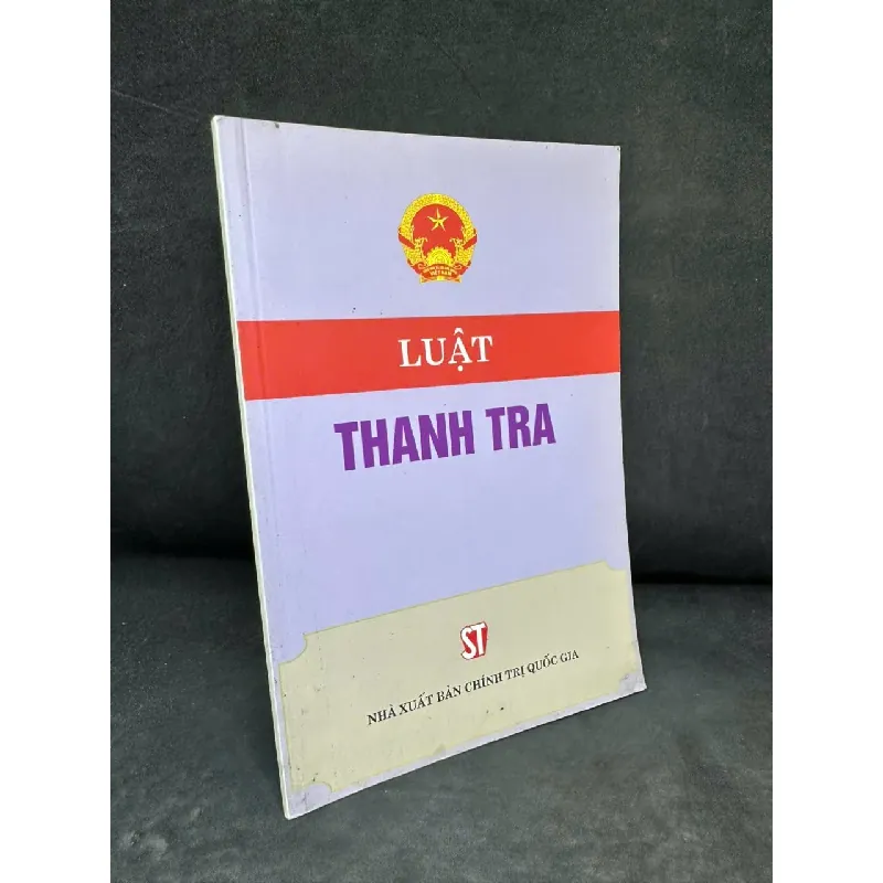 [Phiên Chợ Sách Cũ] Luật Thanh Tra, 2012 - H1108 SBM Blogmeo21025 582934