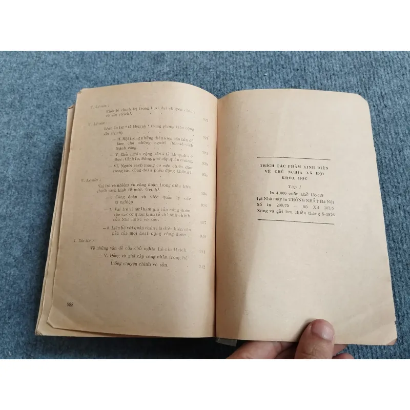 TRÍCH TÁC PHẨM KINH ĐIỂN VỀ CHỦ NGHĨA XÃ HỘI KHOA HỌC TẬP I 688738