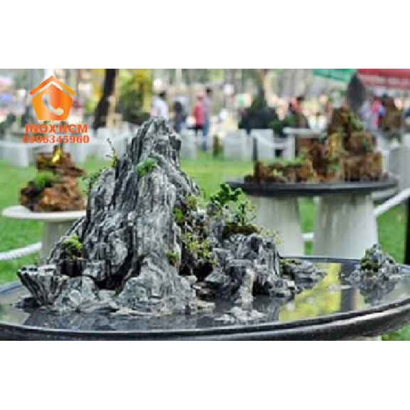 Hòn Non Bộ 80cm - Trang Tri Bể Cá, Nhiều Chi Tiết Tinh Tế-Tỉ Mỉ 3509