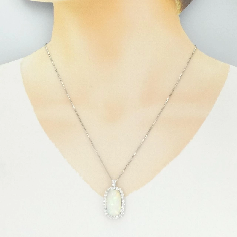 Dây chuyền Opal PT900/PT850 7.21CT - Hàng hiệu Chính hãng 858758