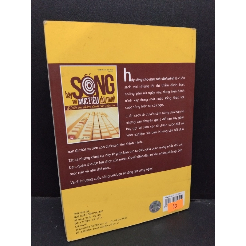 Hãy sống với mục tiêu đời mình mới 70% bẩn bìa, ố nhẹ, tróc gáy nhẹ 2011 HCM2410 Thanh Thủy, Duy Thảo KỸ NĂNG 917707