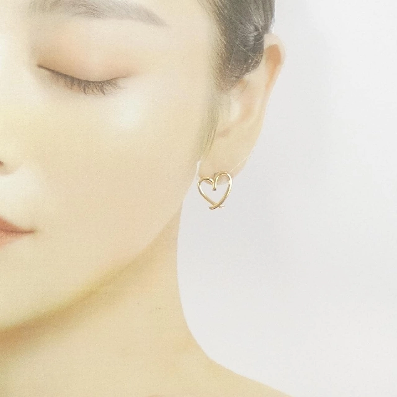 K18YG Bông tai hình trái tim - Hàng hiệu Chính hãng 867330