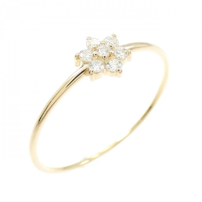 Nhẫn kim cương hoa K18YG 0.10CT - Hàng hiệu chính hãng 853305