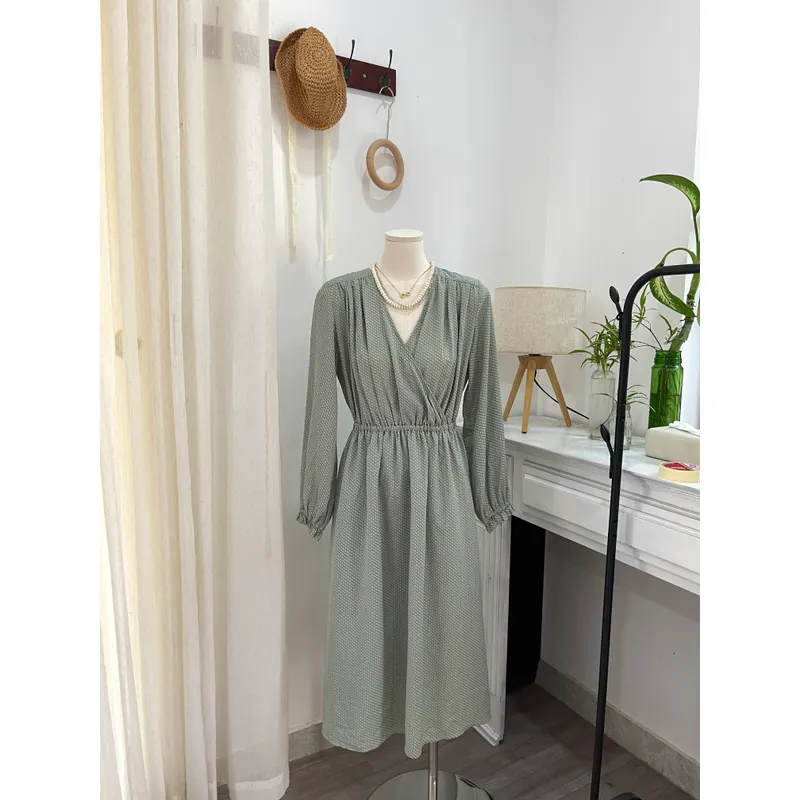 Đầm xô voan hiệu Nhật dáng eo điệu đà 707225