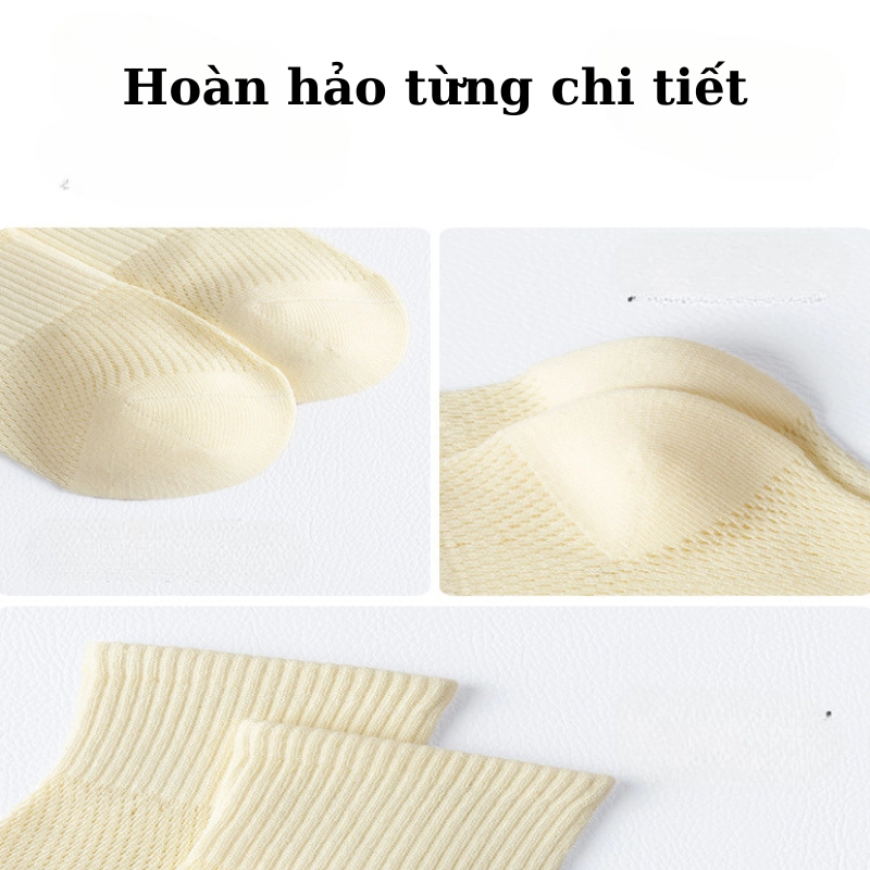 Combo 4 đôi vớ tất nữ cotton  thoáng khí 331977