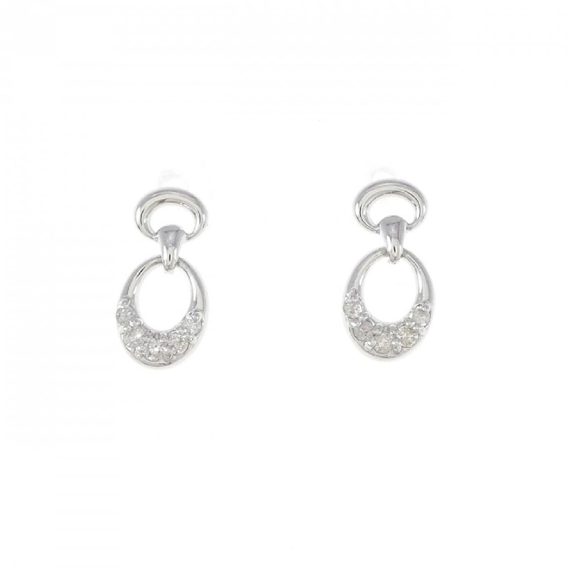 K18WG Bông tai kim cương 0.10CT - Hàng hiệu Chính hãng 872006