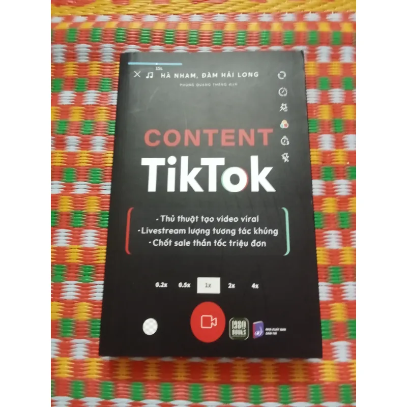 Sách Nội Dung TikTok - Hà Nhật Đàm Hải Long.mới 90% 596328
