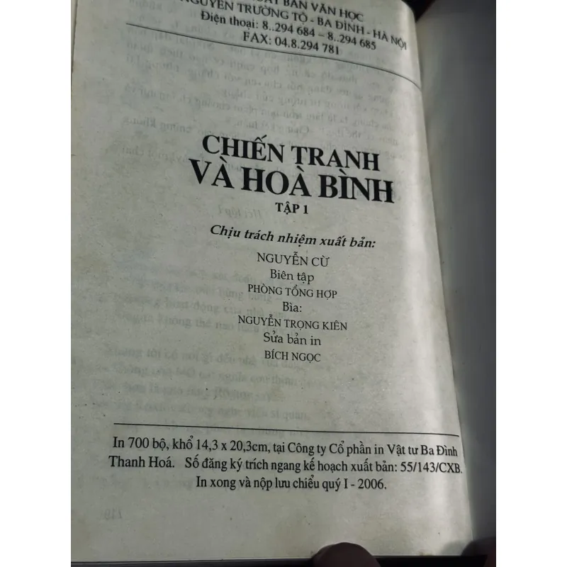 Chiến tranh và hoà bình (bìa cứng)  1013352